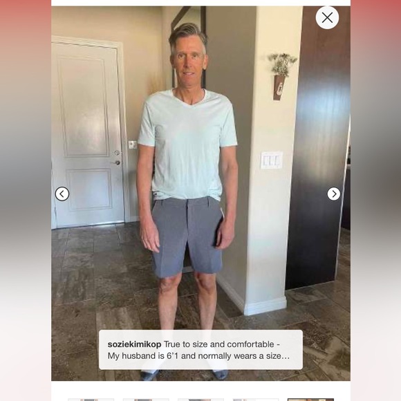 ✨ heathered blue golf shorts men’s size 42 all in motion ✨ - Picture 4 of 8